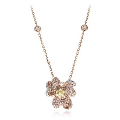 Collier en or et Diamant rose I1 (CIRARI)