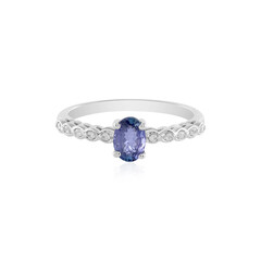 Bague en argent et Tanzanite non chauffée