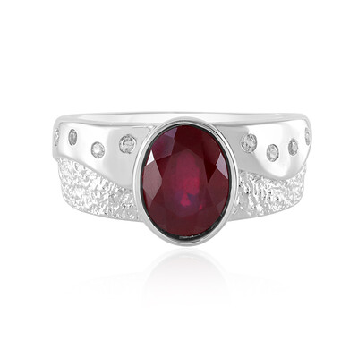 Bague en argent et Rubis de Madagascar (de Melo)