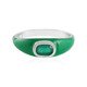 Bague en argent et Onyx vert