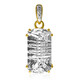 Pendentif en or et Quartz blanc (Glenn Lehrer)