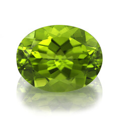  Péridot du Cachemire 6,48 ct (gemme et boîte de collection)