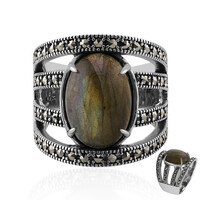 Bague en argent et Labradorite (Annette classic)