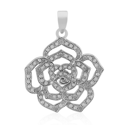 Pendentif en argent et Diamant I2 (I)