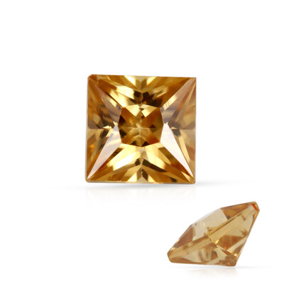 Gemme et Zircon jaune 1,615 ct