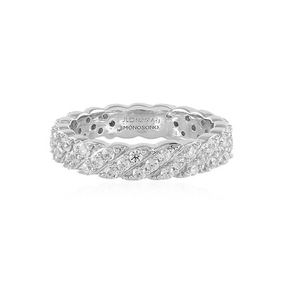 Bague en argent et Zircon (MONOSONO COLLECTION)