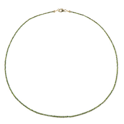 Collier en or et Diamant vert