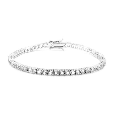 Bracelet en argent et Topaze blanche