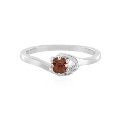 Bague en argent et Zircon rose