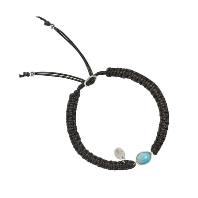 Bracelet en argent et Larimar