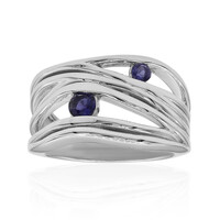 Bague en argent et Iolite (TPC)