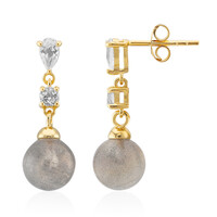 Boucles d'oreilles en argent et Labradorite