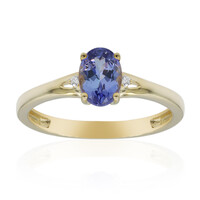 Bague en or et Tanzanite AAA