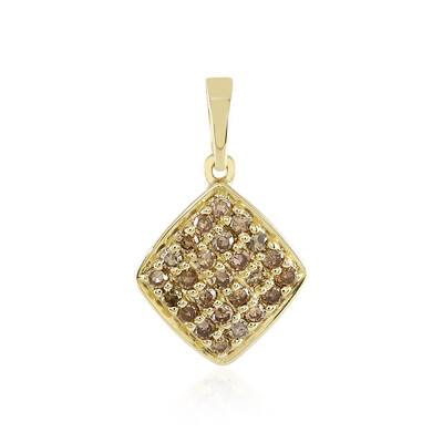 Pendentif en or et Diamant champagne I3