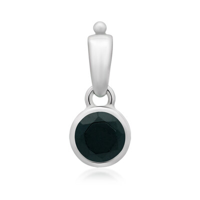 Pendentif en argent et Spinelle noir