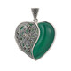 Pendentif en argent et Agate verte