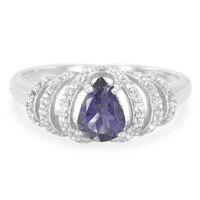 Bague en argent et Iolite d’Orissa