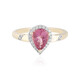 Bague en or et Tourmaline rose