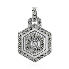 Pendentif en argent et Diamant I2 (J) (Annette classic)