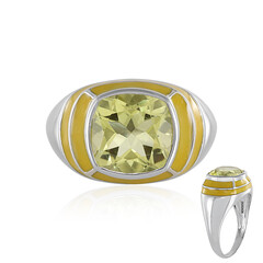 Bague en argent et Quartz citron