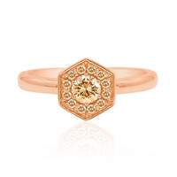 Bague en or et Diamant rose de France SI1 d'Argyle 