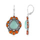 Boucles d'oreilles en argent et Amazonite (Desert Chic)