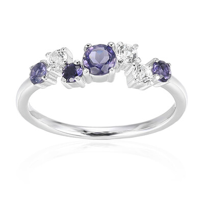 Bague en argent et Iolite