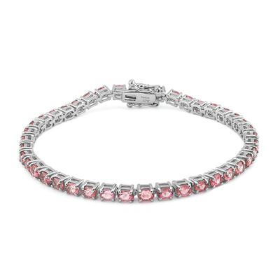 Bracelet en argent et Tourmaline rose du Brésil