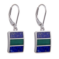 Boucles d'oreilles en argent et Lapis-Lazuli