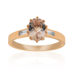 Bague en or et Morganite AAA