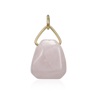 Pendentif en argent et Quartz rose (MONOSONO COLLECTION)