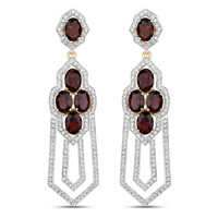 Boucles d'oreilles en or et Tourmaline rose du Brésil AAA (SUHANA)