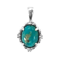 Pendentif en argent et Turquoise de Kingman