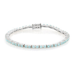 Bracelet en argent et Apatite bleue