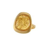 Bague en argent et Ambre baltique couleur cognac