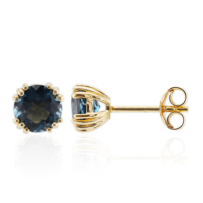 Boucles d'oreilles en argent et Topaze bleu de Londres