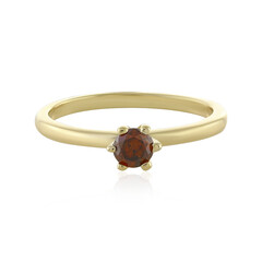 Bague en argent et Diamant cognac I3