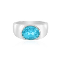 Bague en argent et Topaze Paraiba