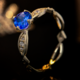 Bague en or et Tanzanite AAA (de Melo)