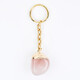 Accessoire en acier inoxydable et Quartz rose