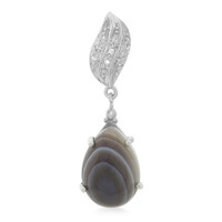 Pendentif en argent et Agate du Botswana