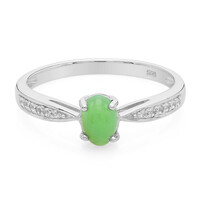 Bague en argent et Chrysoprase impériale