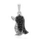 Pendentif en argent et Onyx noir