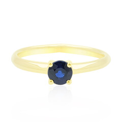 Bague en or et Saphir bleu de Ceylan (de Melo)