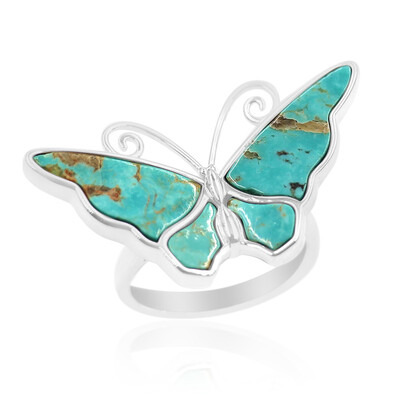 Bague en argent et Turquoise de Tyrone (Anne Bever)