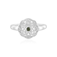 Bague en argent et Diamant vert