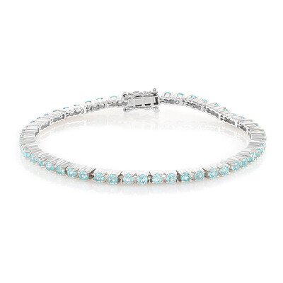 Bracelet en argent et Apatite bleue