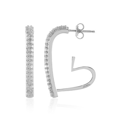 Boucles d'oreilles en argent et Zircon