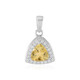 Pendentif en argent et Citrine