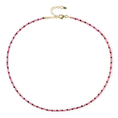 Collier en argent et Tourmaline rose